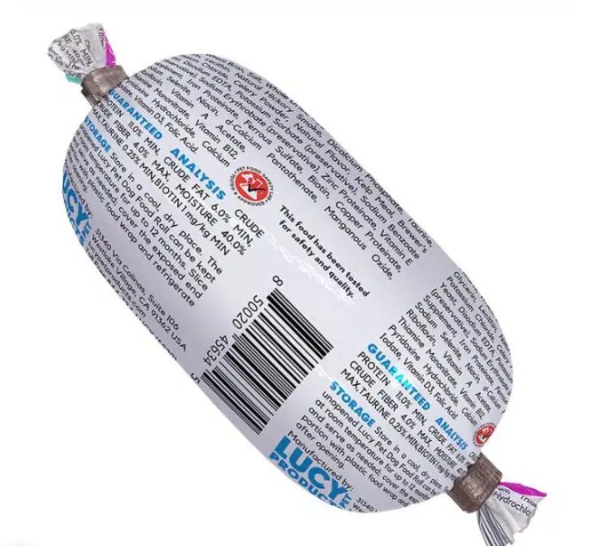 Lucy Pet Chicken Formula Dog Food Roll