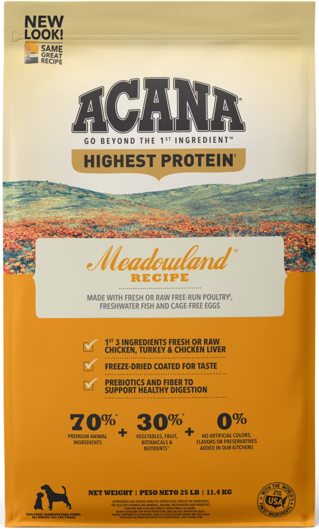 ACANA Meadowland Recipe Dry Dog Food