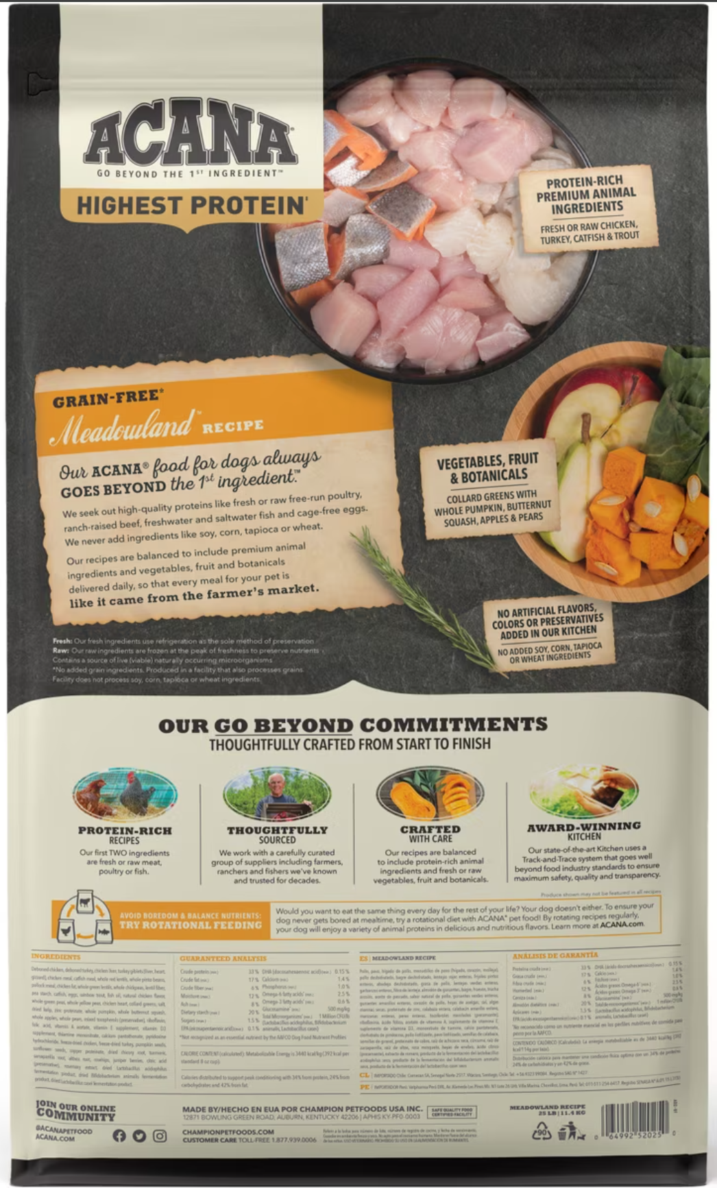 ACANA Meadowland Recipe Dry Dog Food