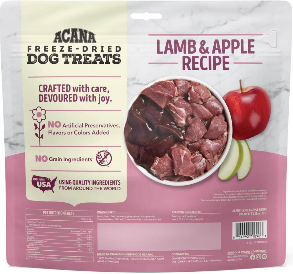 ACANA Singles Lamb & Apple Dog Treats
