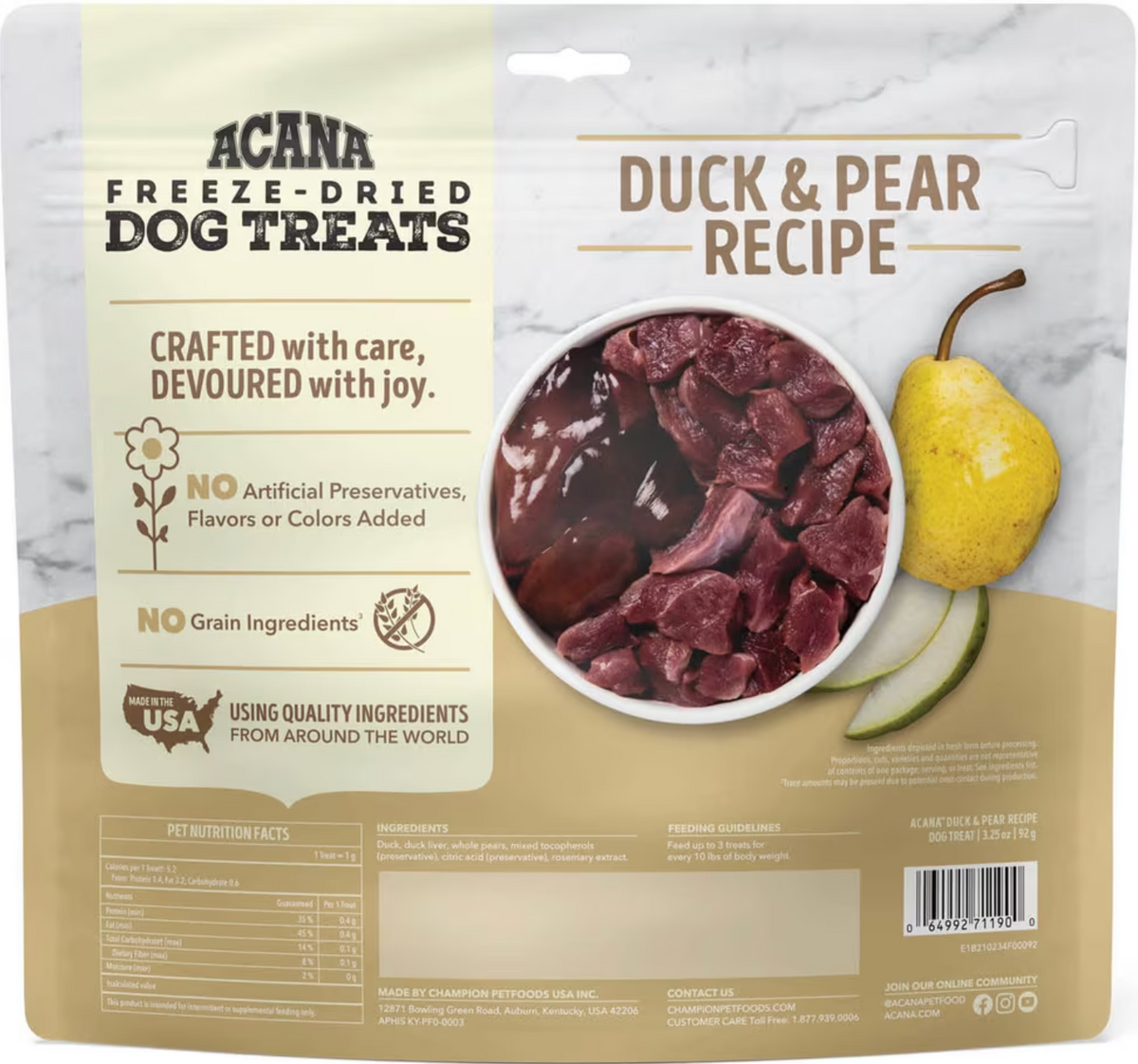 ACANA Singles Duck & Pear Dog Treats