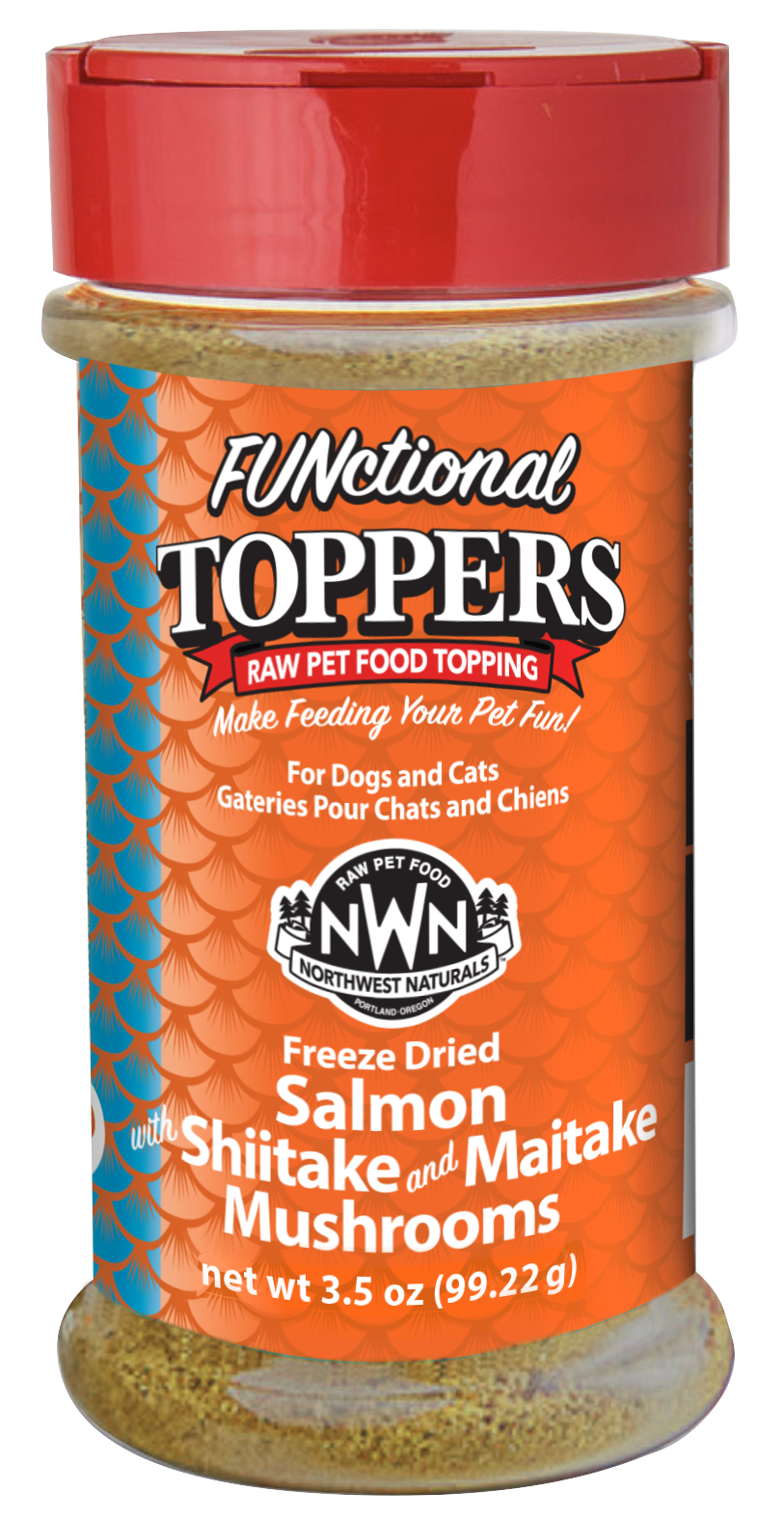 Northwest Naturals Salmon and Mushrooms Functional Topper for Dogs & Cats