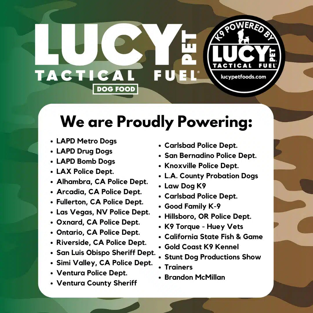 Lucy Pet Tactical Fuel Chicken, Brown Rice & Oatmeal for Dogs