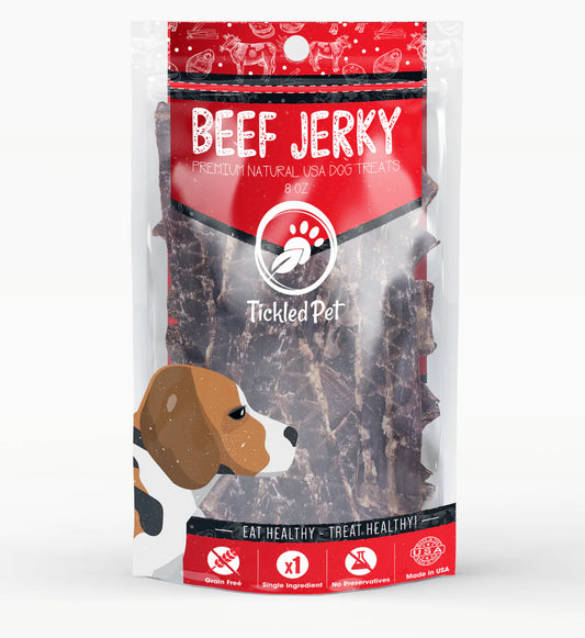 Tickled Pet Single Ingredient Beef Jerky Dog Treats