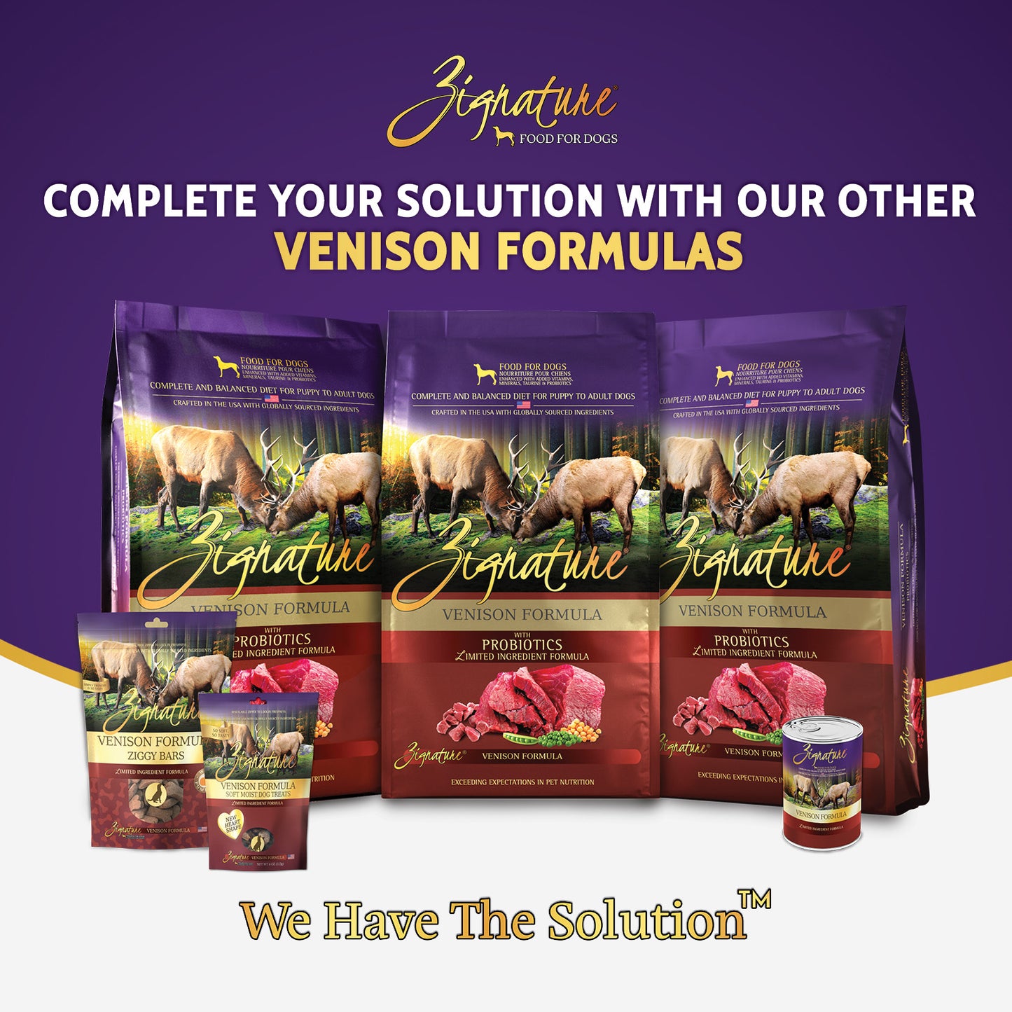 Zignature Venison Formula Dog Food