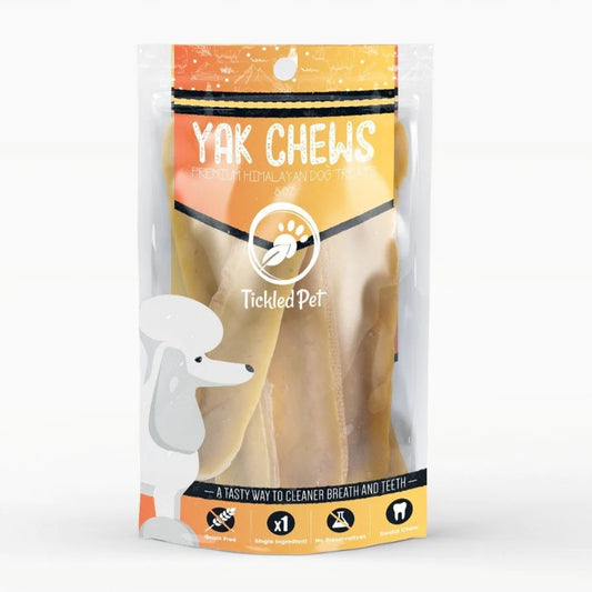Tickled Pet Premium Golden Himalayan Yak Dog Chews for Medium Dogs