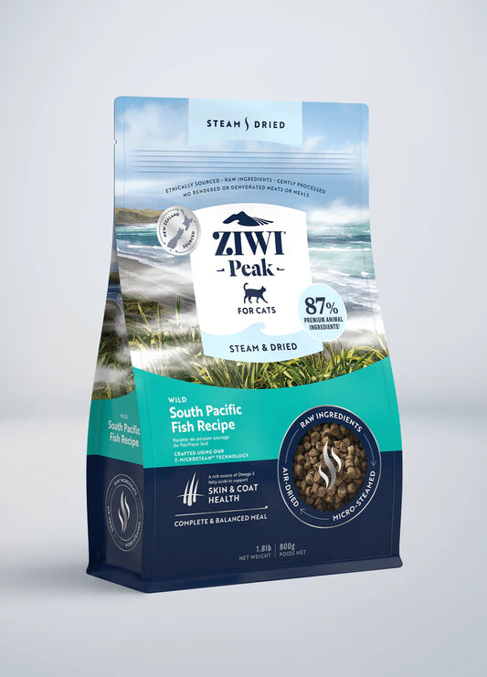 Ziwi Peak Steam & Dried Wild South Pacific Fish Recipe for Cats