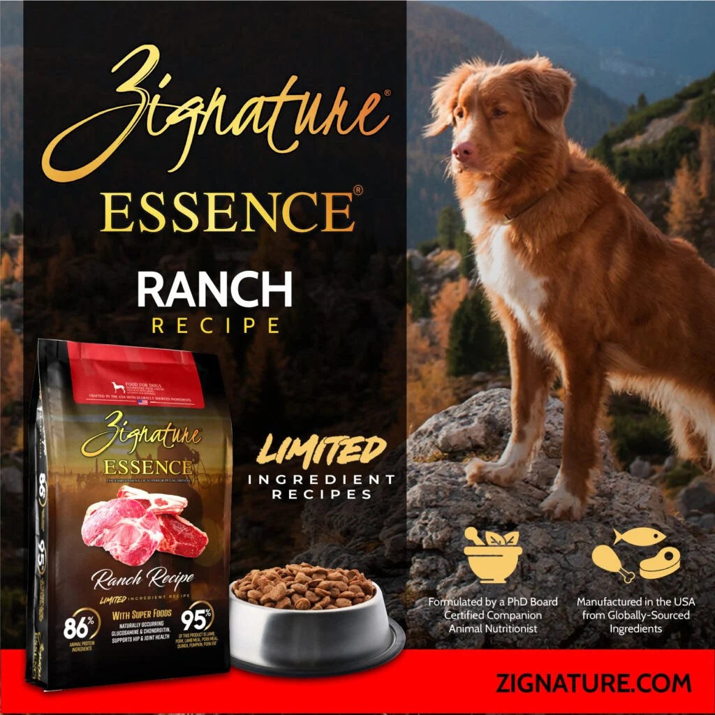 Zignature Essence Limited Ingredient Ranch Recipe Dry Dog Food – Hearty Pet