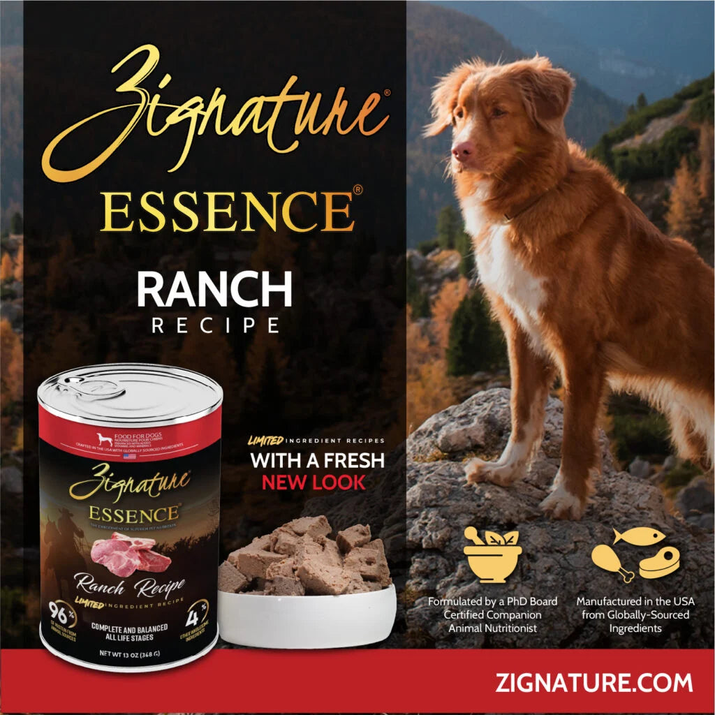 Zignature Essence Limited Ingredient Ranch Recipe Canned Dog Food
