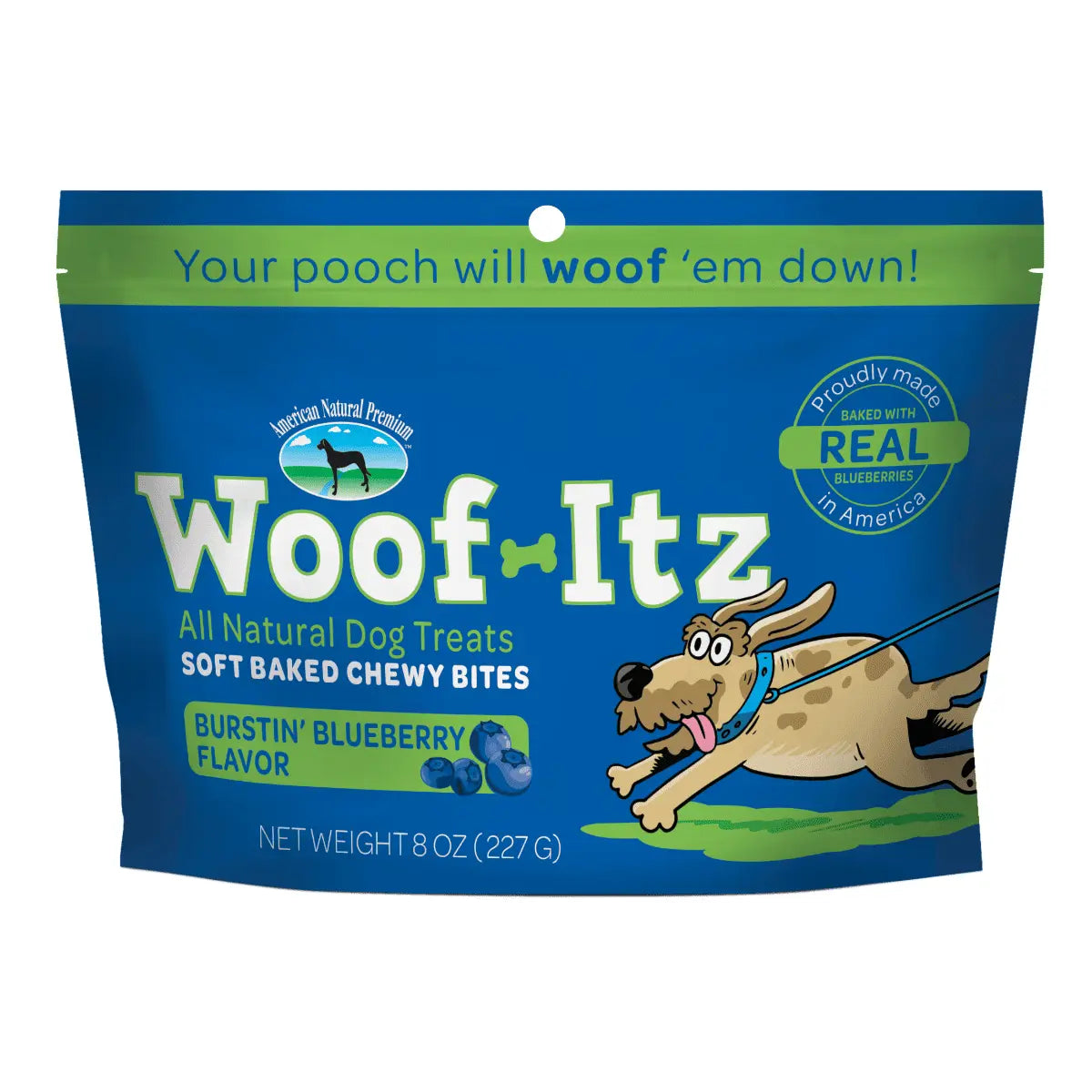 American Natural Premium Woof-Itz Burstin' Blueberry Dog Treats