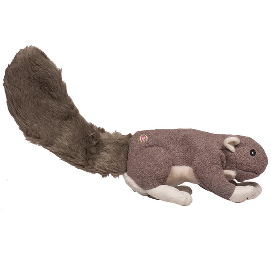 HuggleHounds Lil Feller Squirrel Dog Toy