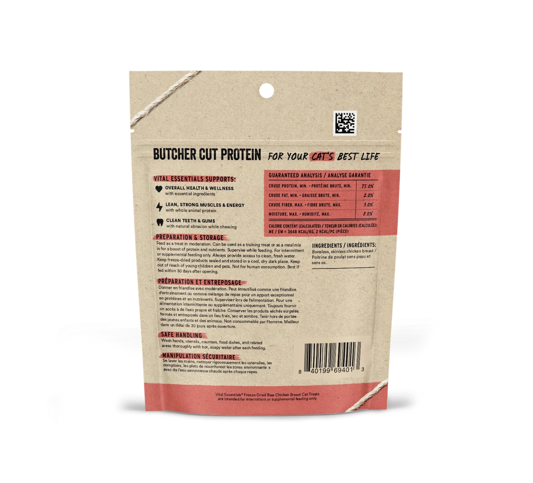 Vital Essentials Freeze-Dried Raw Chicken Breast Cat Treats