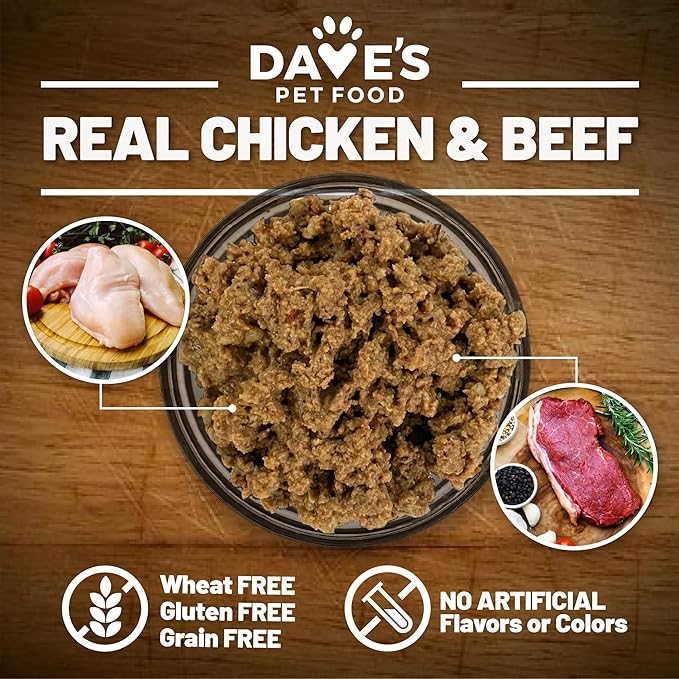 Dave’s 95% Premium Meats™ Beef and Chicken Canned Dog Food