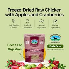 American Natural Premium Market Fresh Freeze-Dried Chicken with Apples and Cranberries Dog Treats