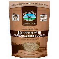 American Natural Premium Market Fresh Freeze-Dried Beef with Carrots and Cauliflower Dog Treats