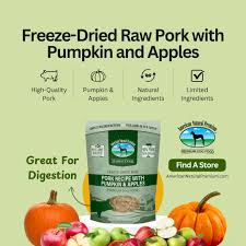American Natural Premium Market Fresh Freeze-Dried Pork with Pumpkin and Apples Dog Treats