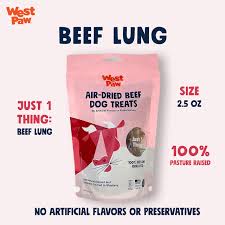 West Paw Beef Lung Air Dried Dog Treats