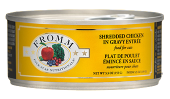 Fromm Four-Star Shredded Chicken in Gravy Entree Wet Food for Cats