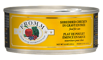 Fromm Four-Star Shredded Chicken in Gravy Entree Canned Cat Food