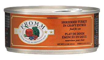 Fromm Four-Star Shredded Turkey in Gravy Entree Wet Food for Cats