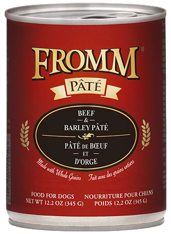 Fromm Beef & Barley Paté Canned Food for Dogs