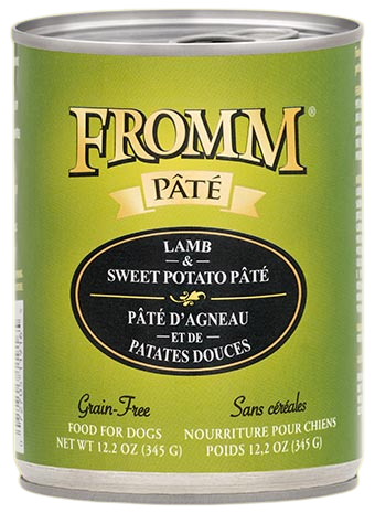 Fromm Grain Free Lamb & Sweet Potato Pate Canned Wet Food for Dogs