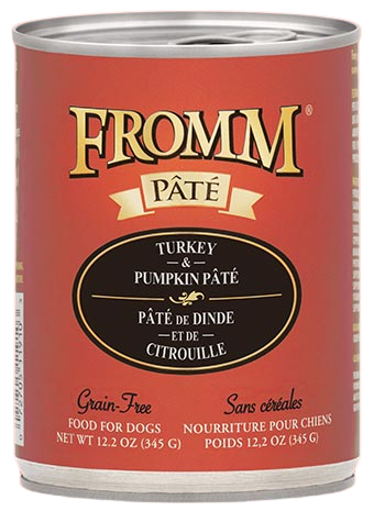 Fromm Grain Free Turkey & Pumpkin Pate Canned Wet Food for Dogs