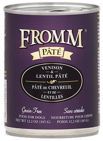 Fromm Grain Free Venison & Lentil Pate Canned Dog Food