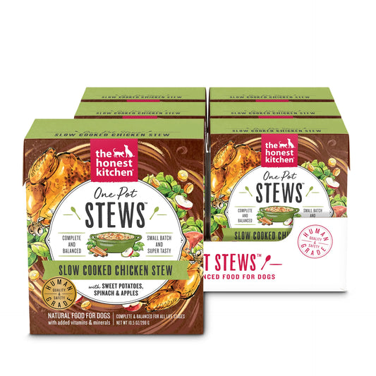 The Honest Kitchen One Pot Stew Slow Cooked Chicken Stew with Sweet Potato, Spinach & Apples for Dogs