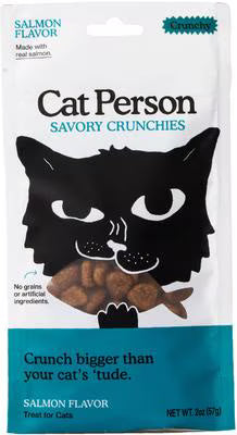 Weruva Cat Person Grain Free Savory Crunchies Treat Salmon