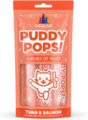 Weruva Cat Puddy Pops Lickable Treats Tuna & Salmon