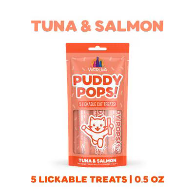 Weruva Cat Puddy Pops Lickable Treats Tuna & Salmon