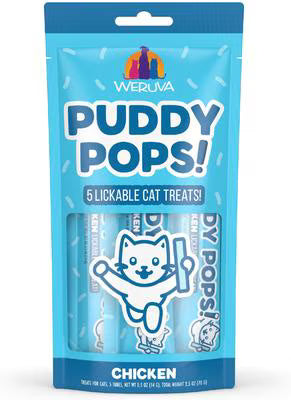 Weruva Cat Puddy Pops Lickable Treats Chicken