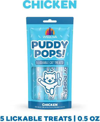 Weruva Cat Puddy Pops Lickable Treats Chicken