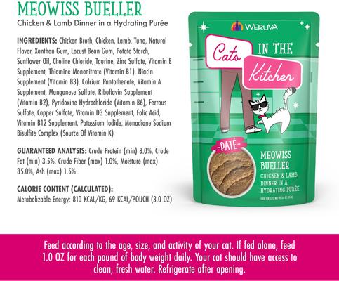 Weruva Cats in the Kitchen Grain Free Slide N' Serve Meowiss Bueller