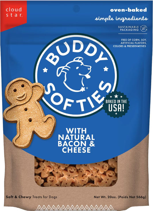 Buddy Biscuits Chewy Treats with Bacon & Cheese