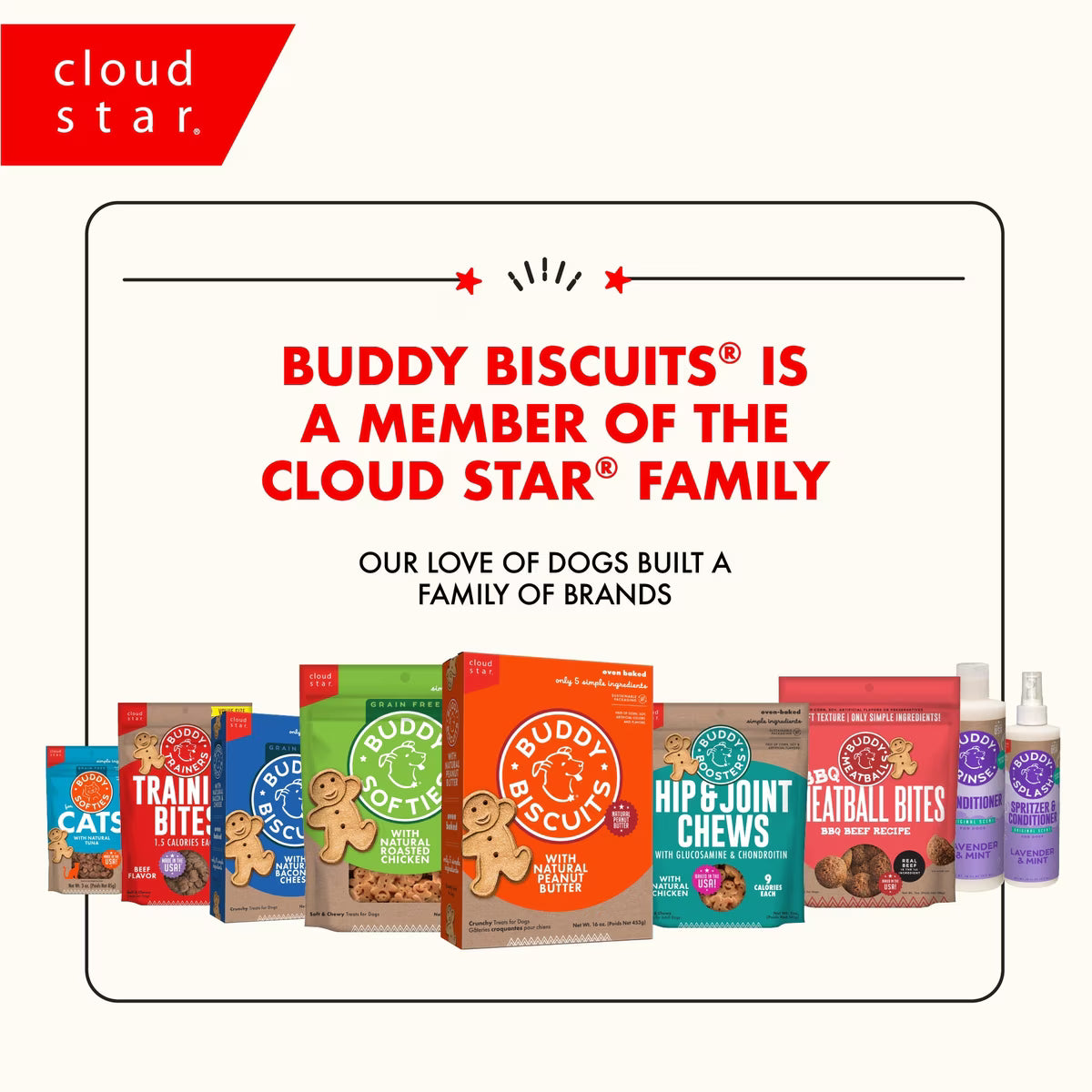 Buddy Biscuits Grain Free Cat Treats with Tender Chicken