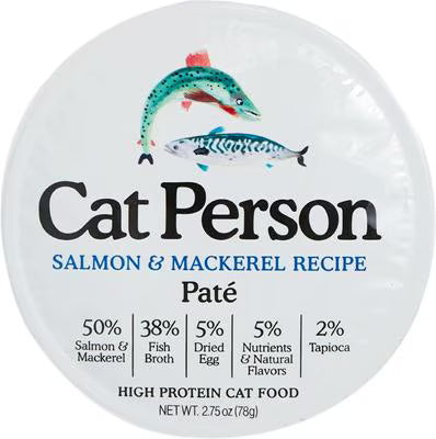 Weruva Cat Person Grain Free Salmon & Mackerel Recipe Pate