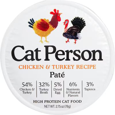 Weruva Cat Person Grain free Chicken & Turkey Recipe Pate