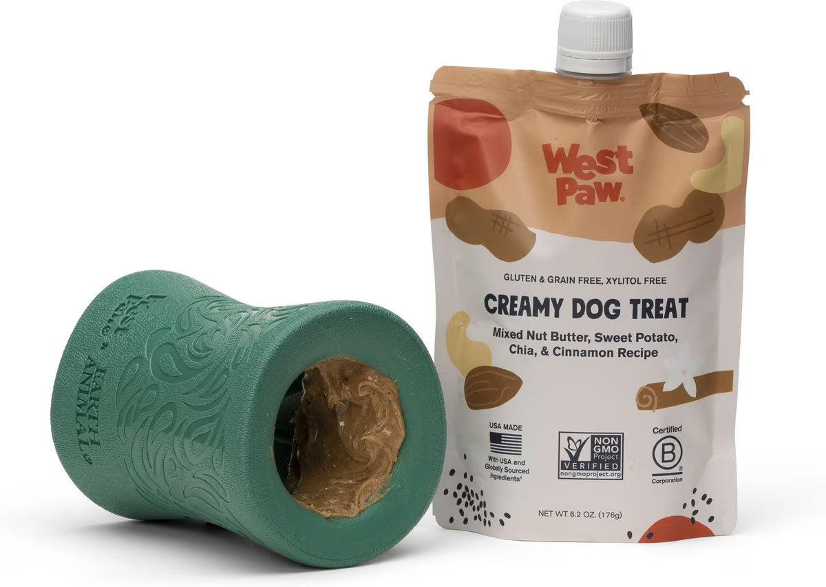 West Paw Creamy Dog Treats Nut Butter, Sweet Potato, Chia Seed