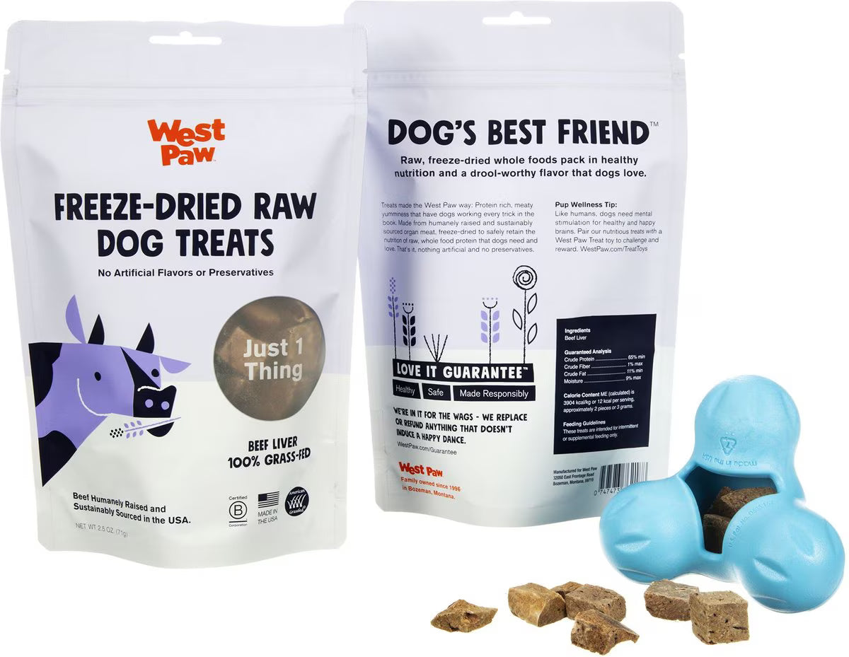 West Paw Beef Liver Single Ingredient Dog Treats