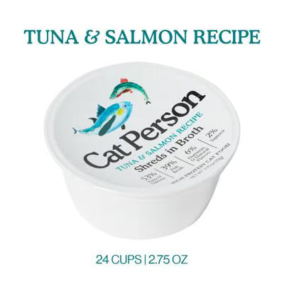 Weruva Cat Person Grain Free Tuna & Salmon Recipe Shreds In Broth