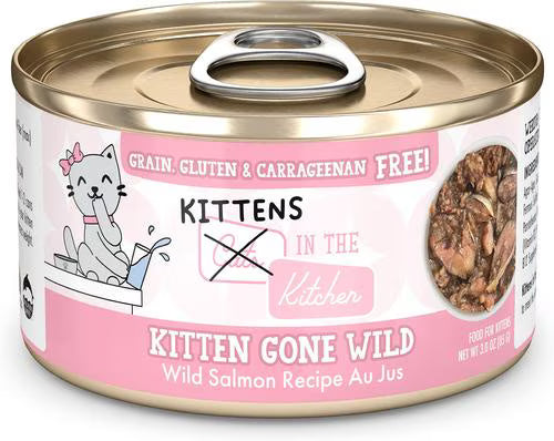 Weruva Cats in the Kitchen Grain Free Kitten Gone Wild Salmon Recipe