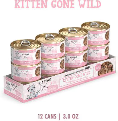 Weruva Cats in the Kitchen Grain Free Kitten Gone Wild Salmon Recipe