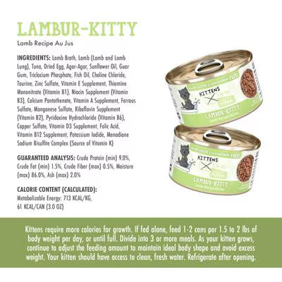 Weruva Cats in the Kitchen Grain Free Kitten Lambur-Kitty Lamb Recipe