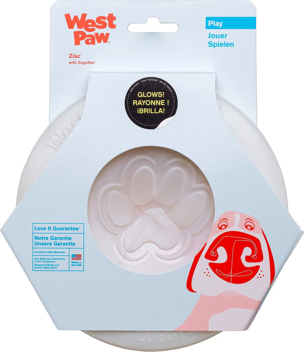 West Paw Glow Zisc Small 6.5 Inch for Dogs