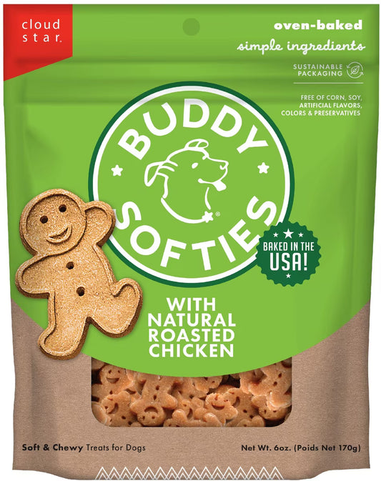 Buddy Biscuits Chewy Treats with Roasted Chicken