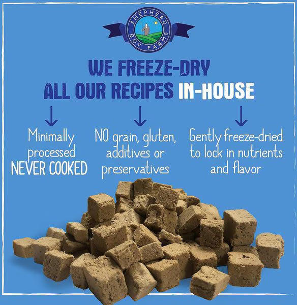 Shepherd Boy Farms Freeze-Dried Bison Recipe for Dogs