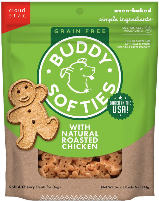 Buddy Biscuits Grain Free Chewy Treats with Roasted Chicken