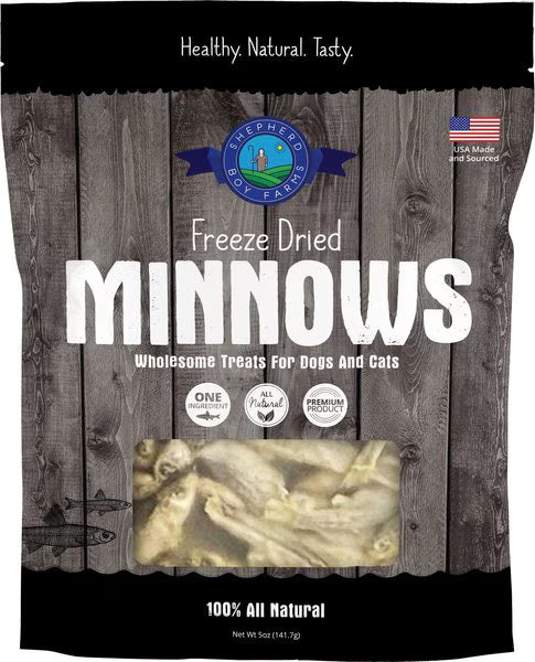 Shepherd Boy Farms Freeze-Dried Minnows for Dogs